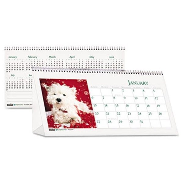 House Of Doolittle House Of Doolittle 3659 2016 Puppy Photos Desk Tent Monthly Calendar 3659